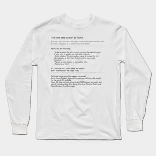 T SHIRT 404 Long Sleeve T-Shirt